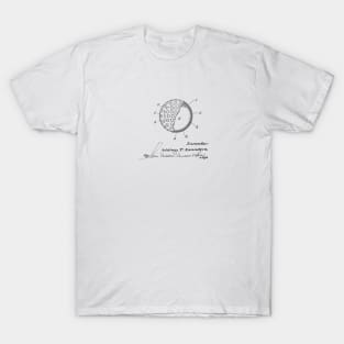 Tennis Ball Vintage Patent Drawing T-Shirt